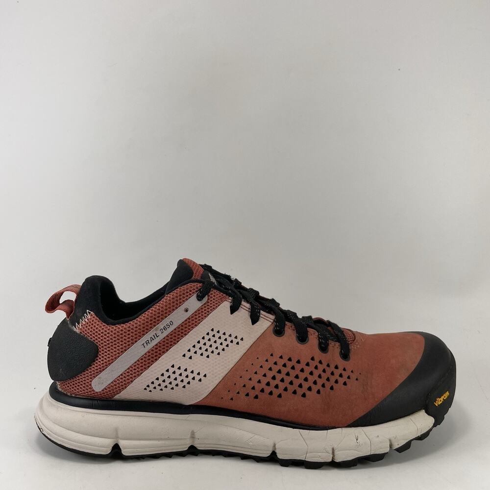 Danner Trail 2650 Red Leather Waterproof Trail Hiking Shoes Womens Size 8.5